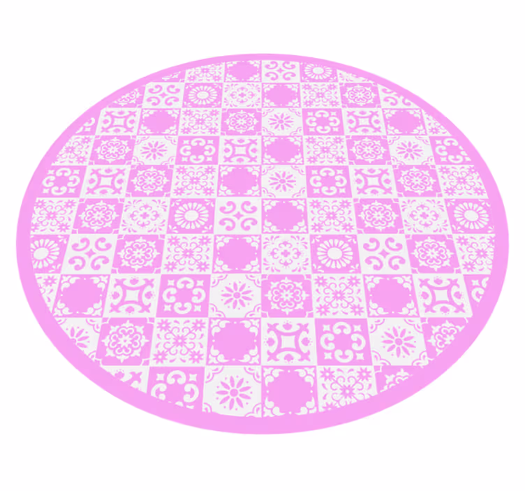Mandala inspiroima ympyrä vinyylimatto mandala - Tenstickers