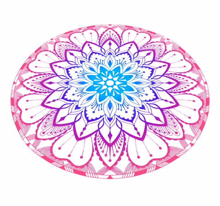 Mandala kuviolevy vinyylimatto mandala - Tenstickers