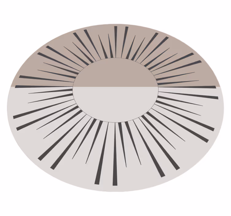 Beige aurinkokello vinyylimatto mosaiikki - Tenstickers