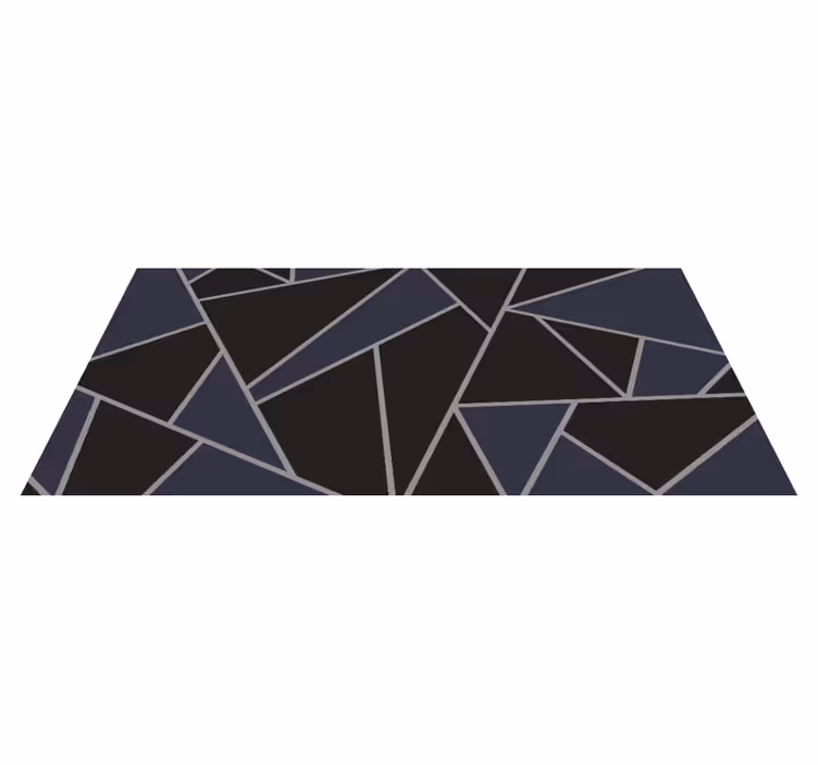 Kulmikkaat geometriset muodot vinyylimatto geometrinen - Tenstickers