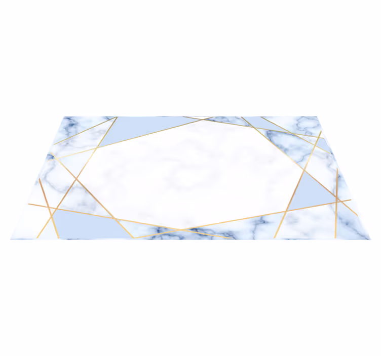 Marmori geometria vinyylimatto - Tenstickers