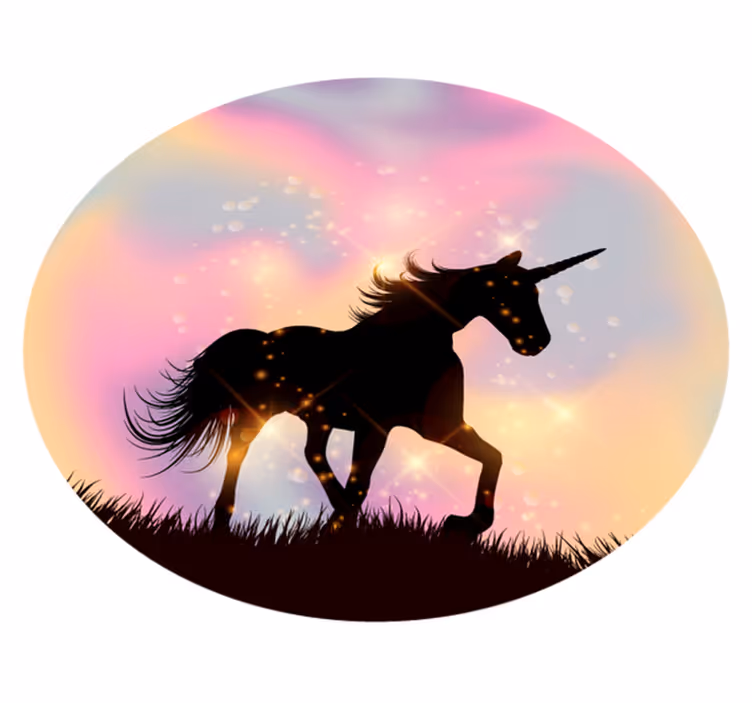 Galaktinen yksisarvinen eläin vinyylimatto - Tenstickers