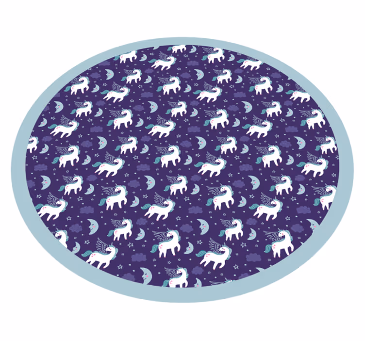 Jääkarhu ympyrä Lisää vinyylimatto lapsille - Tenstickers