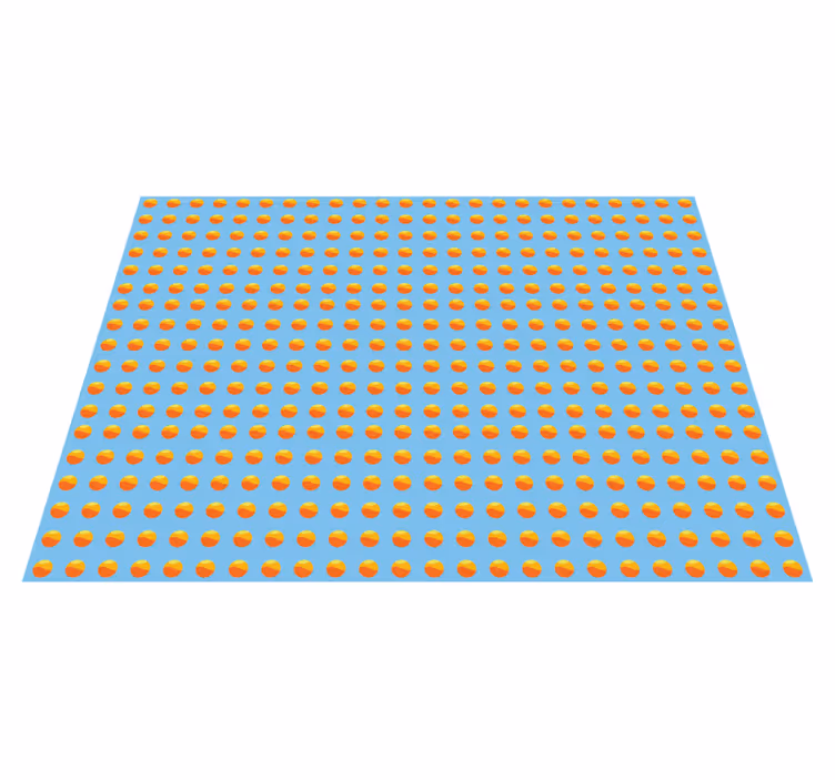 70-luvun aurinkokuvio vinyylimatto geometrinen - Tenstickers