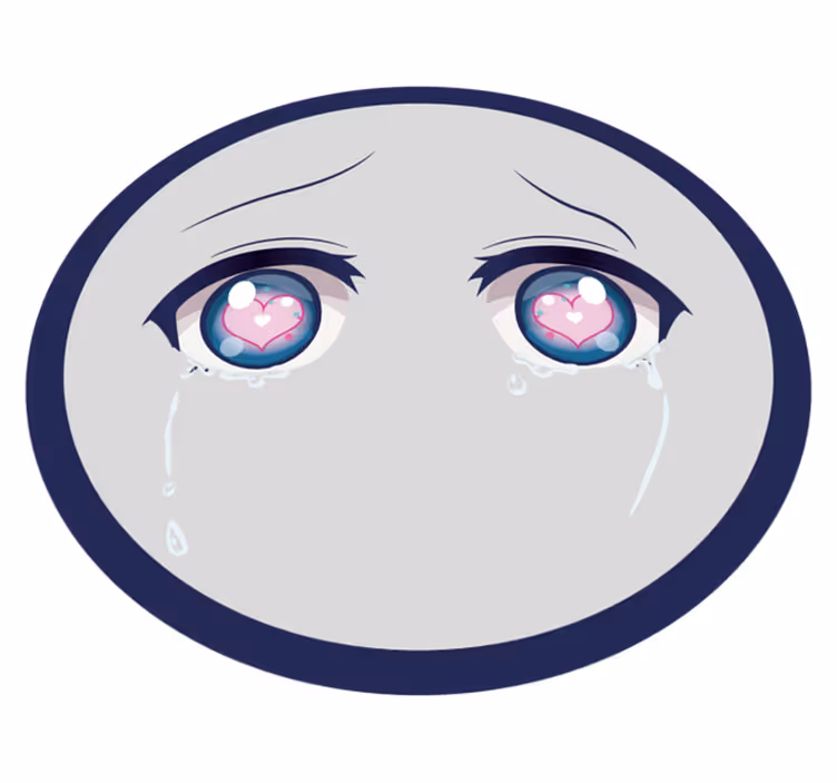 Itkevät anime-silmät. teinille vinyylimatto - Tenstickers