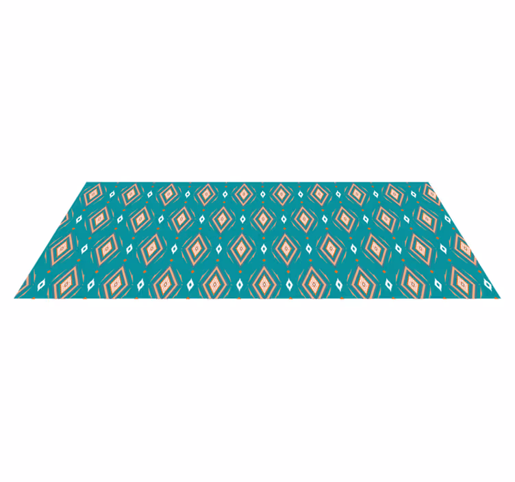 Abstrakteja värikkäitä timantteja vinyylimatto geometrinen - Tenstickers