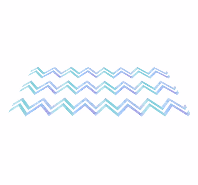 Siksak-kuvioinen harmonia vinyylimatto geometrinen - Tenstickers