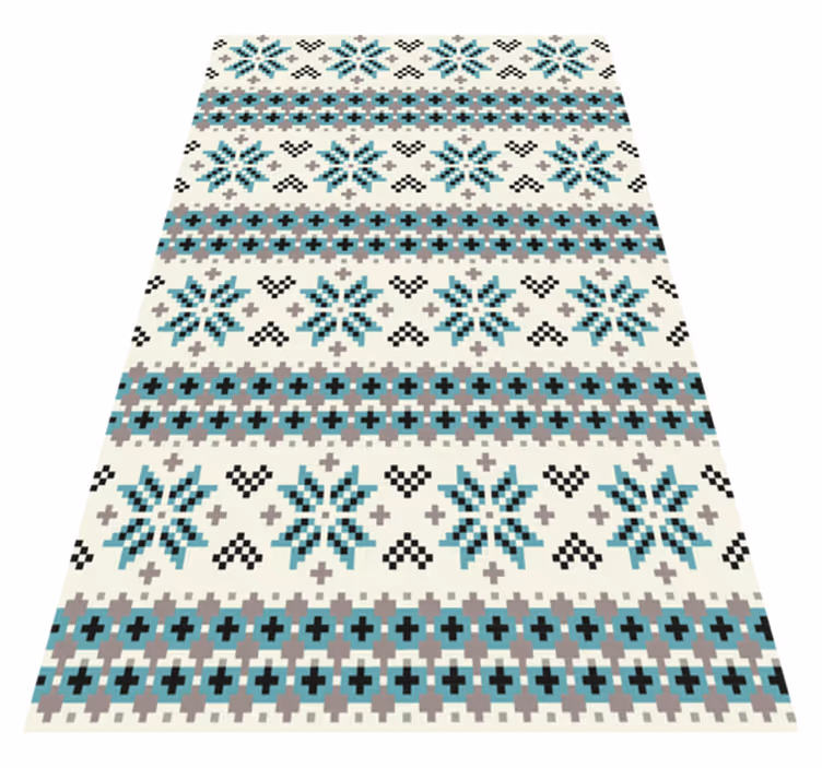 Etninen mandala kuvio vinyylimatto mandala - Tenstickers