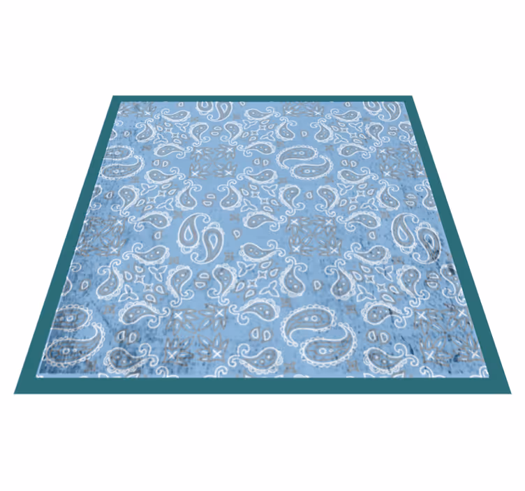 Paisley-laattakuvio laatta vinyylimatto - Tenstickers