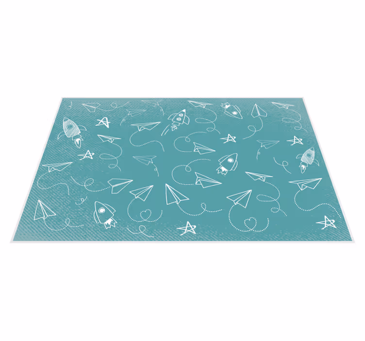 Leikkisä avaruusmatka vinyylimatto peli - Tenstickers