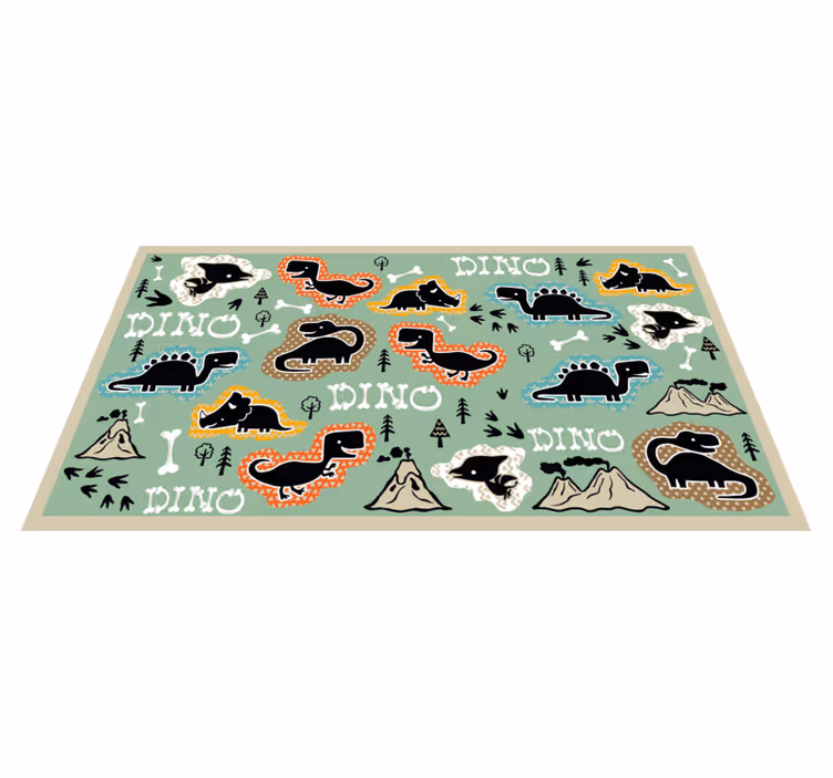 Dinosaurusten leikkipaikka Lisää vinyylimatto lapsille - Tenstickers