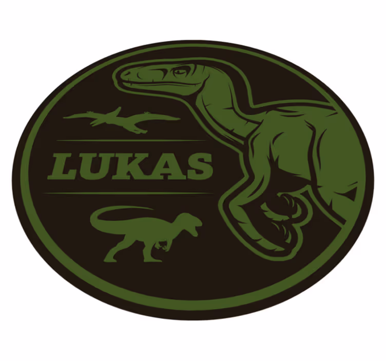 Henkilökohtainen dinosaurus nimi vinyylimatto - Tenstickers