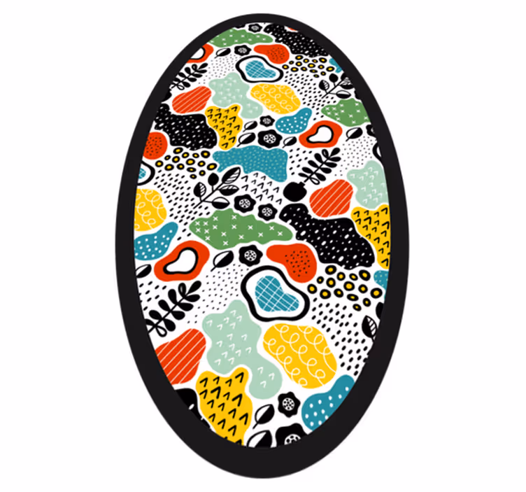 Värikäs luontokuvio luonto vinyylimatto - Tenstickers
