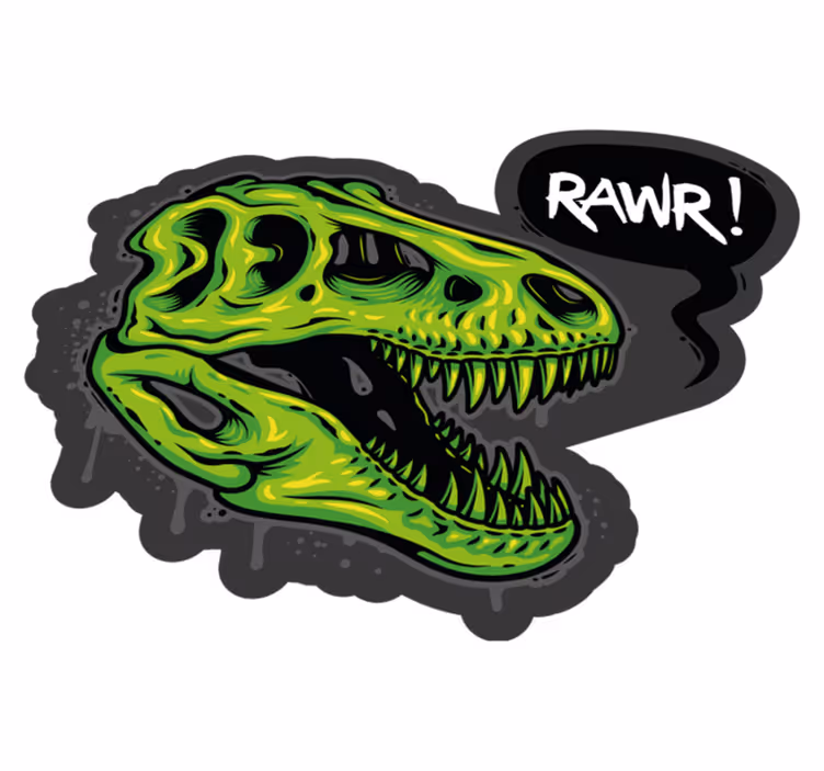 Dinosaurus grafiikka eläin vinyylimatto - Tenstickers