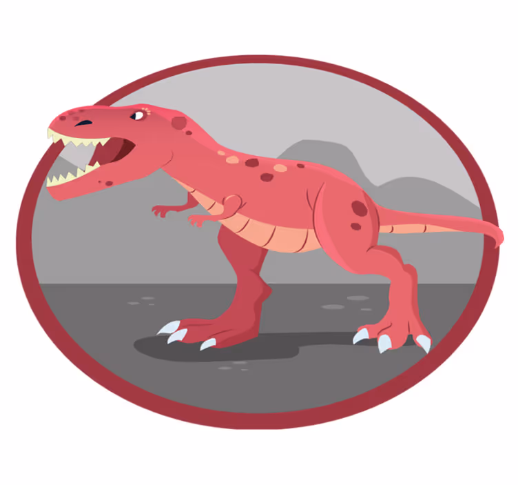T-rex-kuvitus lapsille Lisää vinyylimattoja lapsille - Tenstickers