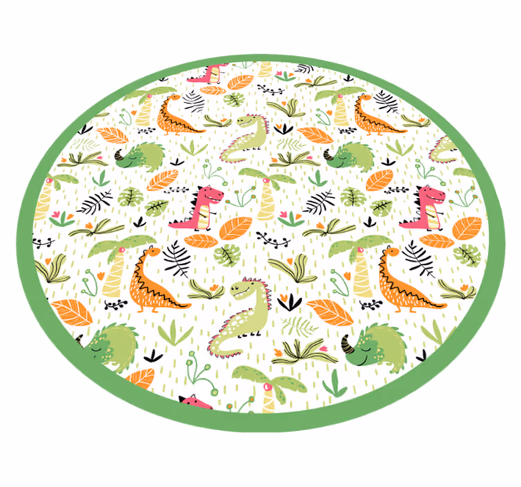 Safari-seikkailupiiri Lisää vinyylimatto lapsille - Tenstickers