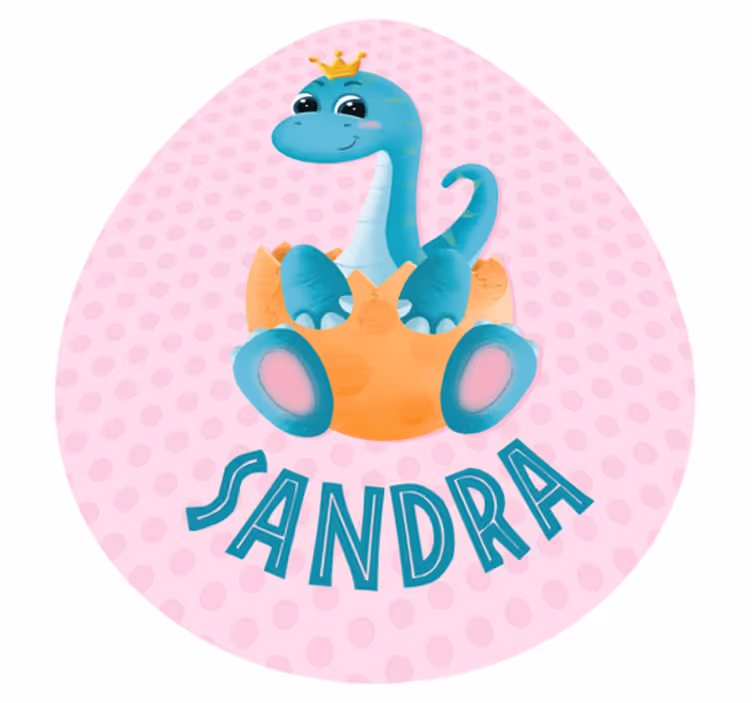 Mukautettu dinosaurusgrafiikka nimi vinyylimatto - Tenstickers