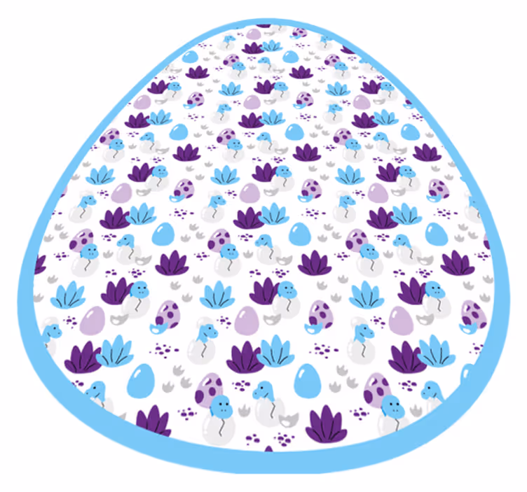 Hassu olento-aihe lastenhuone vinyylimatto - Tenstickers