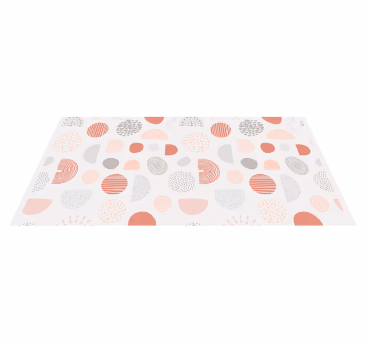Abstrakteja pastellimuotoja Vauvan huoneen vinyylimatto - Tenstickers
