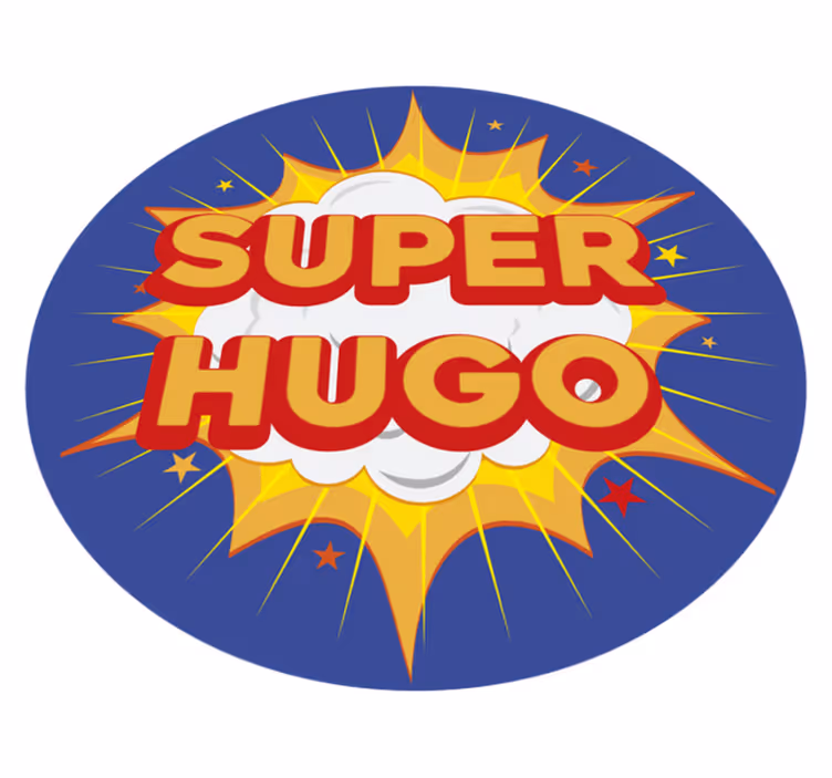 Supersankari räjähtää nimi vinyylimatto - Tenstickers