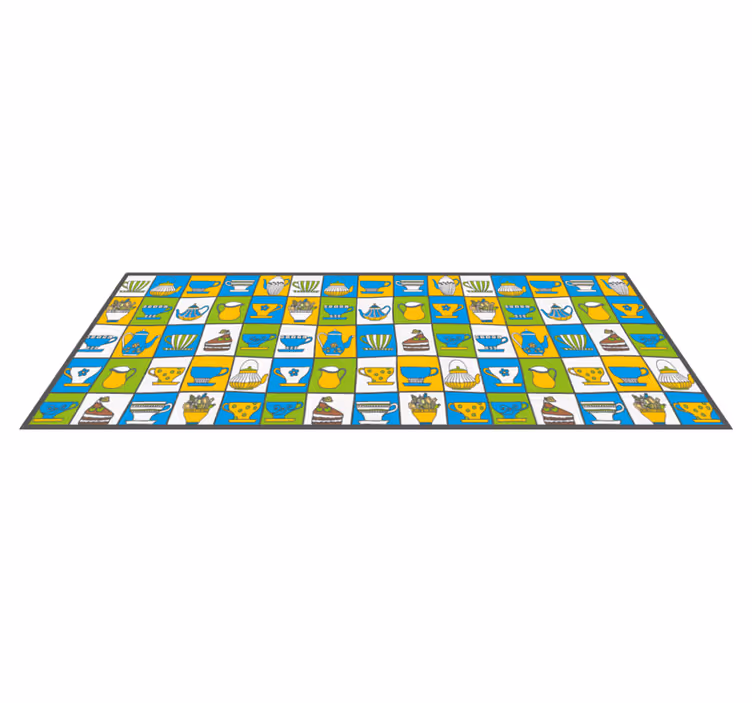 Kulinaarisia malleja vinyylimatto keittiöön - Tenstickers