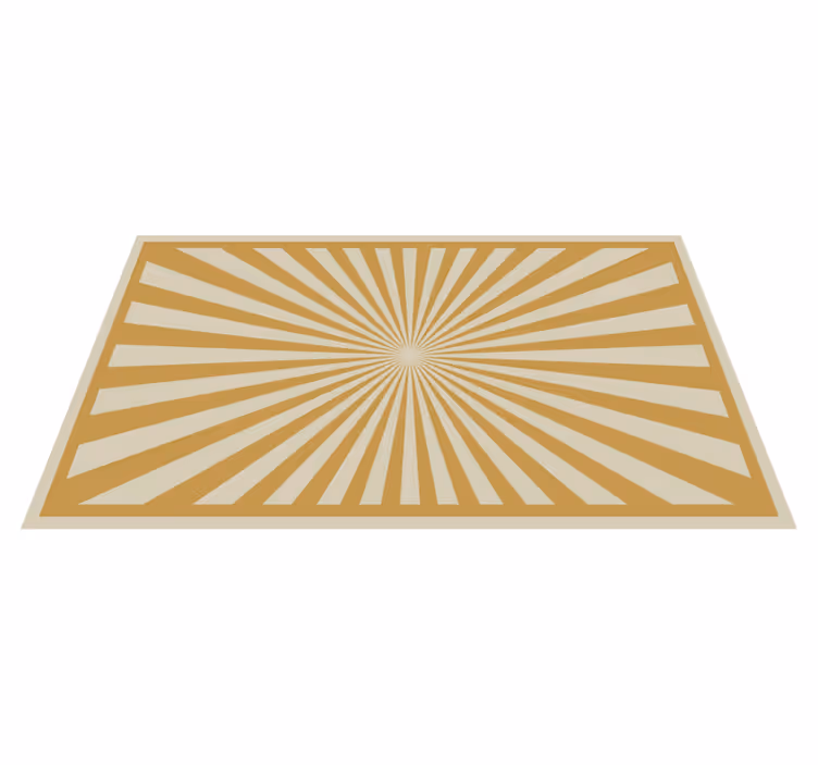 Sunburst matto moderni vinyylimatto - Tenstickers