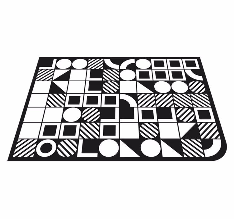 Geometristen muotojen tasapaino vinyylimatto geometrinen - Tenstickers