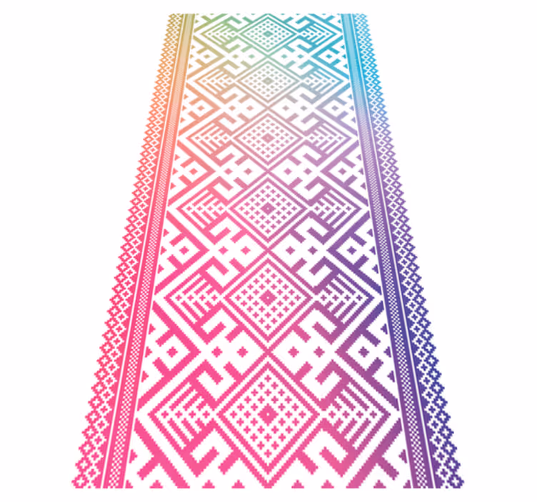 Geometrinen peliaika lastenhuone vinyylimatto - Tenstickers
