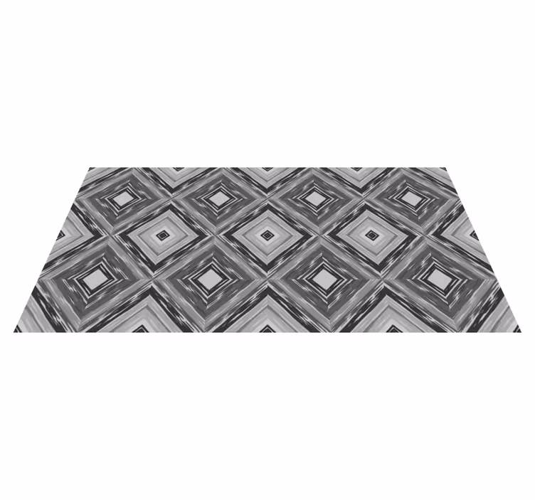Timantti illuusio vinyylimatto geometrinen - Tenstickers