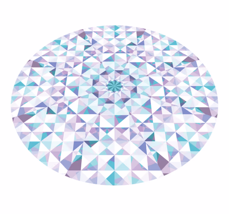 Geometrinen kaleidoskooppi vinyylimatto geometrinen - Tenstickers