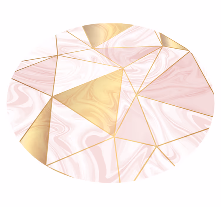 Geometrinen marmorikoostumus vinyylimatto geometrinen - Tenstickers