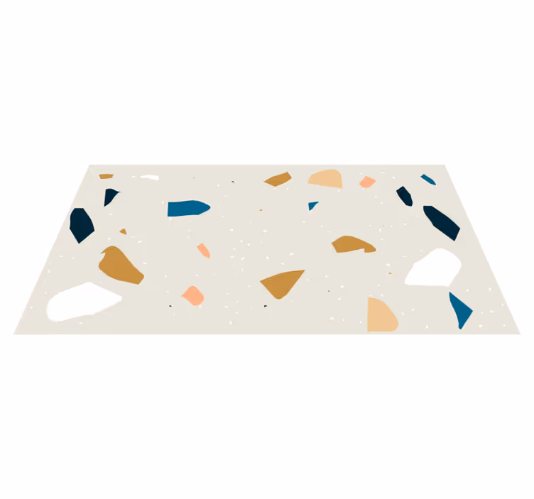 Terrazzo roiskeet vinyylimatto geometrinen - Tenstickers