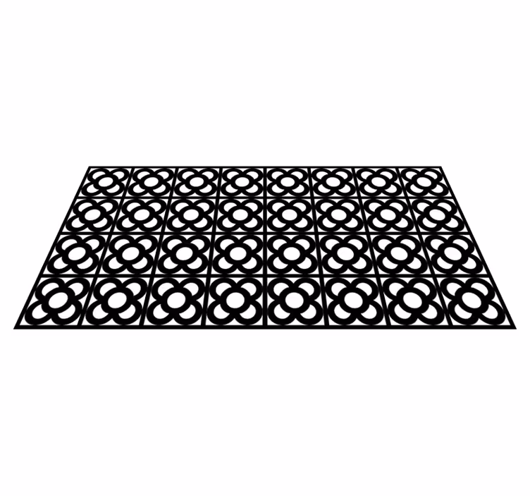 Pyöreät kuviot vinyylimatto geometrinen - Tenstickers
