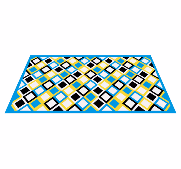 Geometrinen argyle-kuvio vinyylimatto geometrinen - Tenstickers