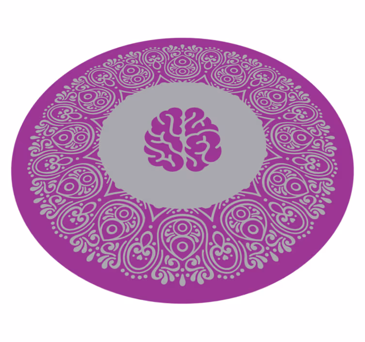 Mandala-aivojen suunnittelu vinyylimatto mandala - Tenstickers