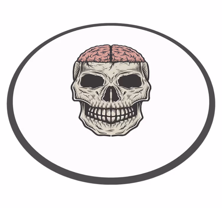 Aivot ja kallo teinille vinyylimatto - Tenstickers