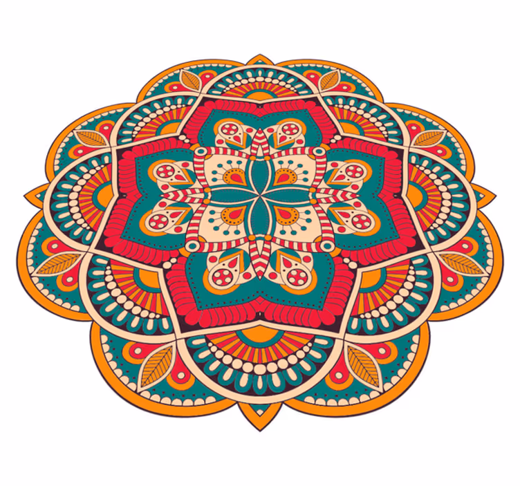 Marokkolainen mandala vinyylimatto mandala - Tenstickers