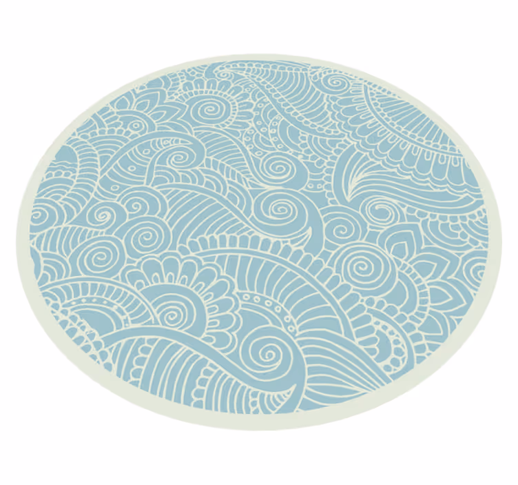 Merihenkinen mandala vinyylimatto mandala - Tenstickers