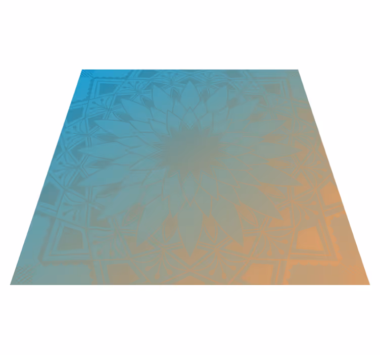 Mandala gradientti vinyylimatto mandala - Tenstickers