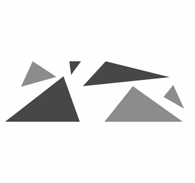 Geometristen muotojen kontrasti vinyylimatto geometrinen - Tenstickers