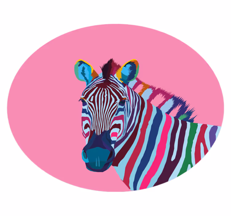 Seepra-pop-taide eläin vinyylimatto - Tenstickers