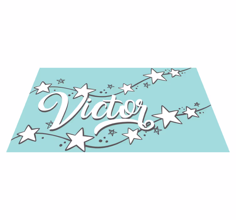 Muokattavissa oleva stardust nimi vinyylimatto - Tenstickers
