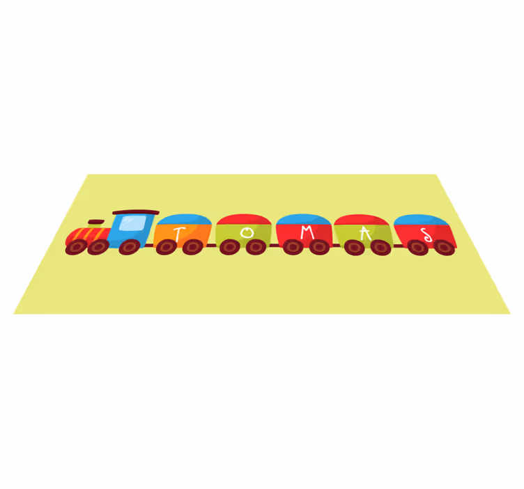 Juna nimellä Lisää vinyylimattoja lapsille - Tenstickers