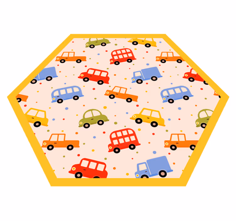 Leikkisä kuljetus Lisää vinyylimatto lapsille - Tenstickers