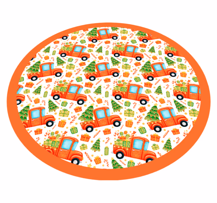 Leikkisä kuljetusympyrä Lisää vinyylimatto lapsille - Tenstickers