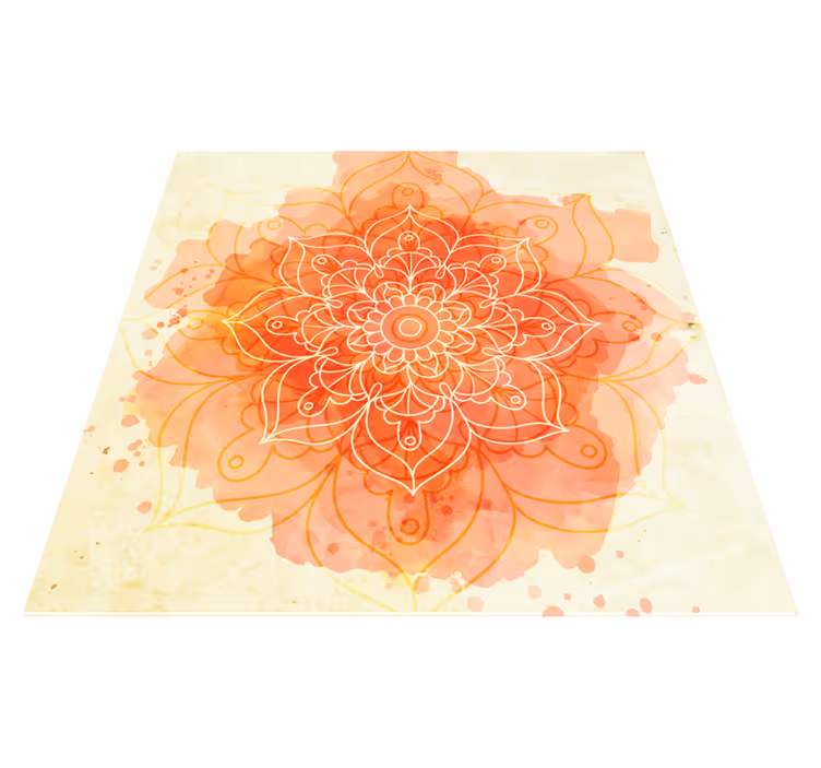 Mandala kukinta vinyylimatto mandala - Tenstickers