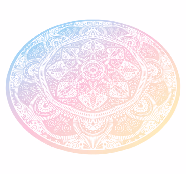 Gradientti mandala vinyylimatto mandala - Tenstickers