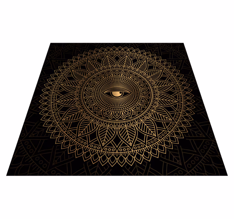 Mandala kaikki näkevät silmän vinyylimatto mandala - Tenstickers
