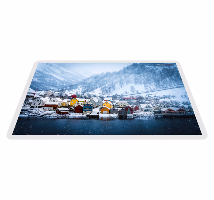 Norjan vuono talvi Luonto vinyylimatto - Tenstickers