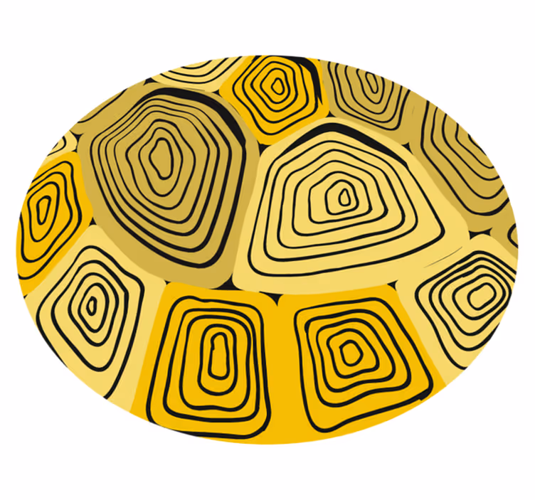 Samankeskinen abstraktio vinyylimatto geometrinen - Tenstickers